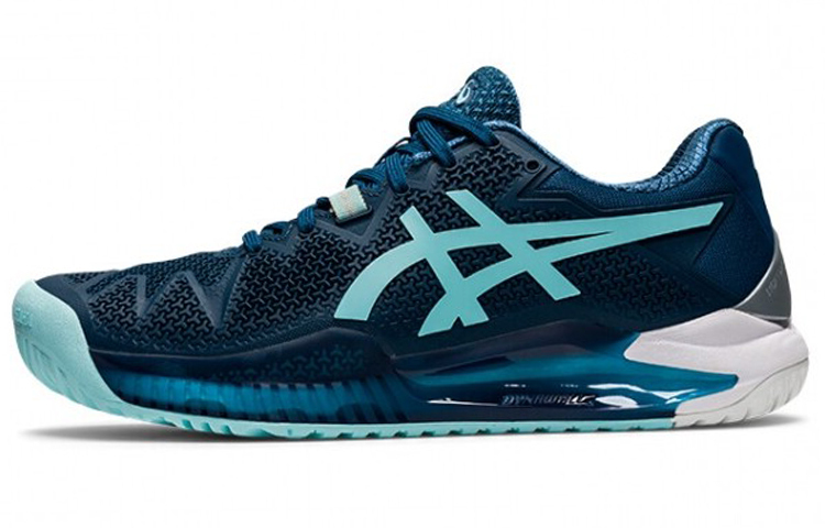【代購】Asics Gel-Resolution 8 Low-Top Running Shoes Blue Women's