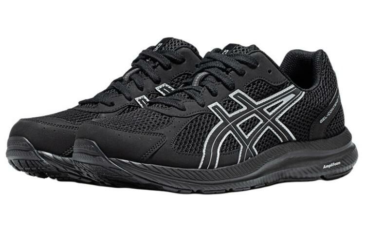 【代購】Asics Gel-Contend 7 Cushioning Wear-Resistant Low-Top Casual Running Shoes Men's Black