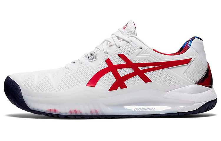 【代購】Asics Gel Resolution 8 Le 'White Classic Red'