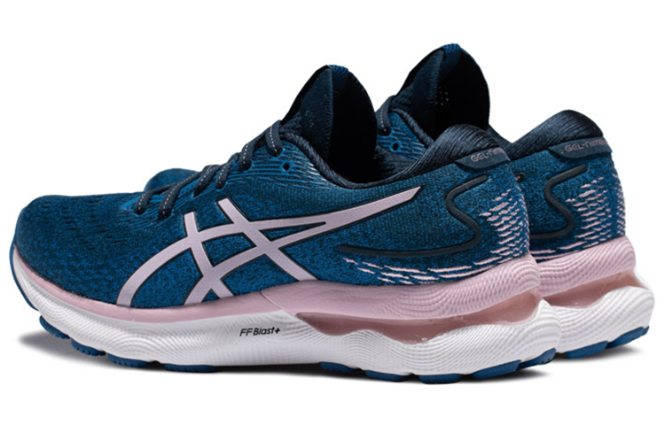 【代購】Asics Gel Nimbus 24 Wide 'French Blue Barely Rose' Women's