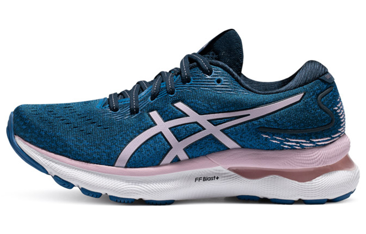 【代購】Asics Gel Nimbus 24 Wide 'French Blue Barely Rose' Women's