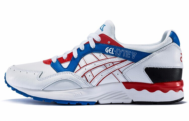 【代購】Asics Gel-Lyte V Running Shoes White/Blue/Red