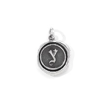 RECOVERY 大封蠟字母項鍊,925銀