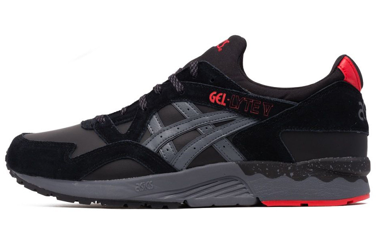 【代購】Asics Gel-Lyte V Non-Slip Breathable Low Tops Sports Black Gray