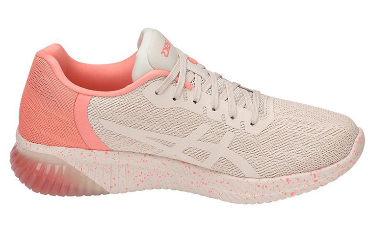 【代購】Asics Gel-Kenun Wear-Resistant Low-Top Marathon Running Shoes GS Beige Pink