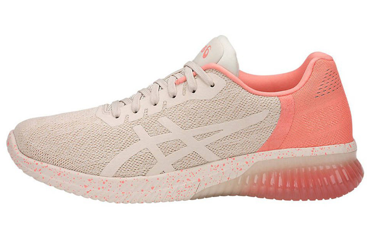 【代購】Asics Gel-Kenun Wear-Resistant Low-Top Marathon Running Shoes GS Beige Pink