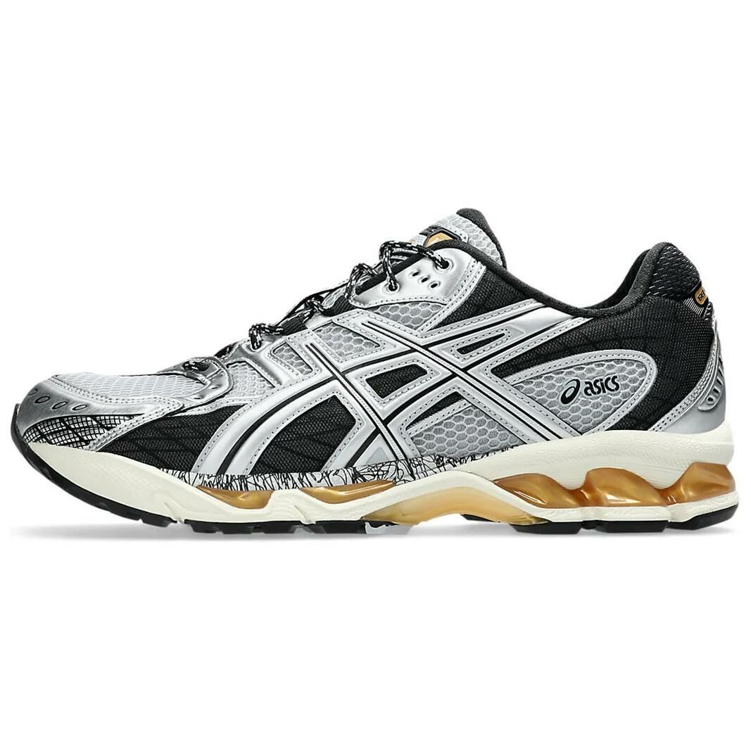 【代購】Asics GEL-Nimbus 10.1 Low-Top Casual Running Shoes Unisex Silver Black Brown