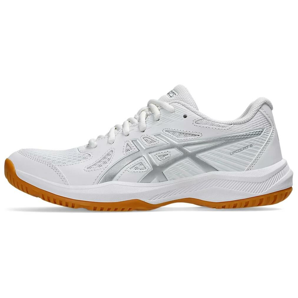 【代購】Asics Gel-Upcourt 6 Anti-Slip Wear-Resistant Low-Top Training Shoes Women's White Silver