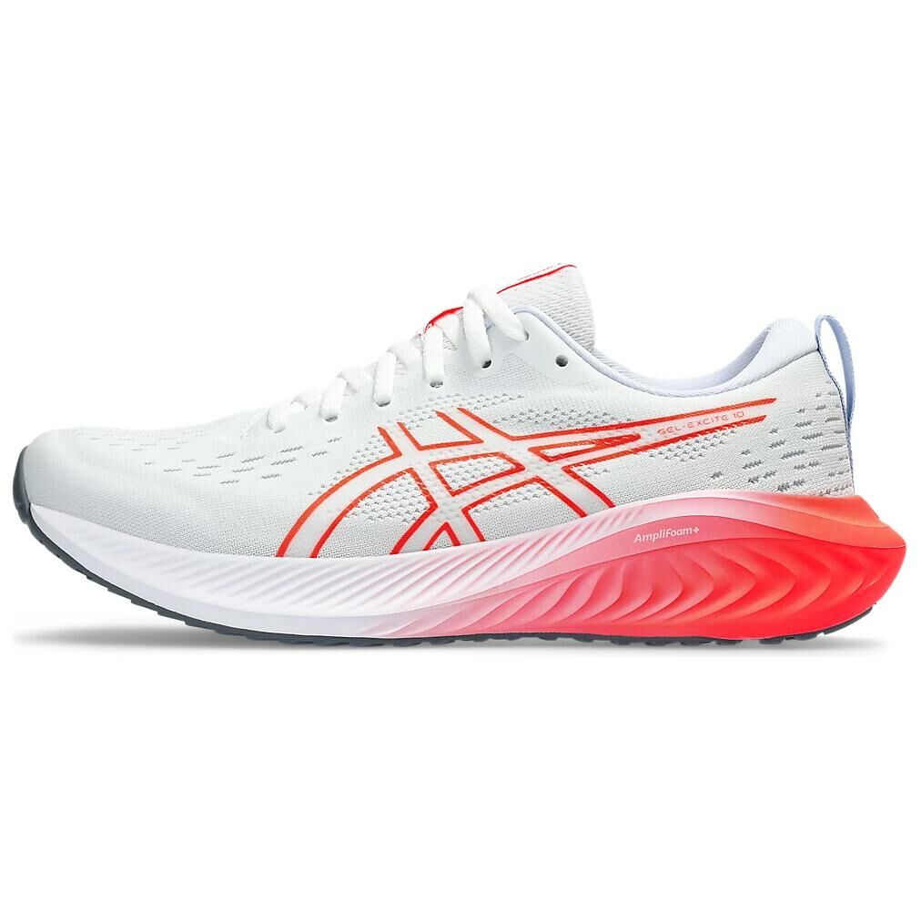 【代購】Asics Gel-Excite 10 Cushioning Breathable Low-Top Casual Running Shoes Women's White Red