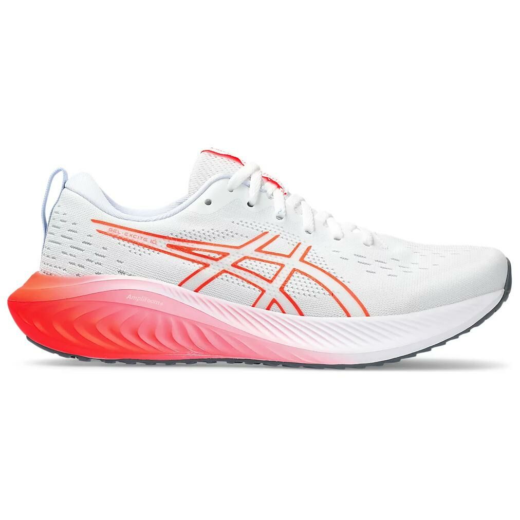 【代購】Asics Gel-Excite 10 Cushioning Breathable Low-Top Casual Running Shoes Women's White Red