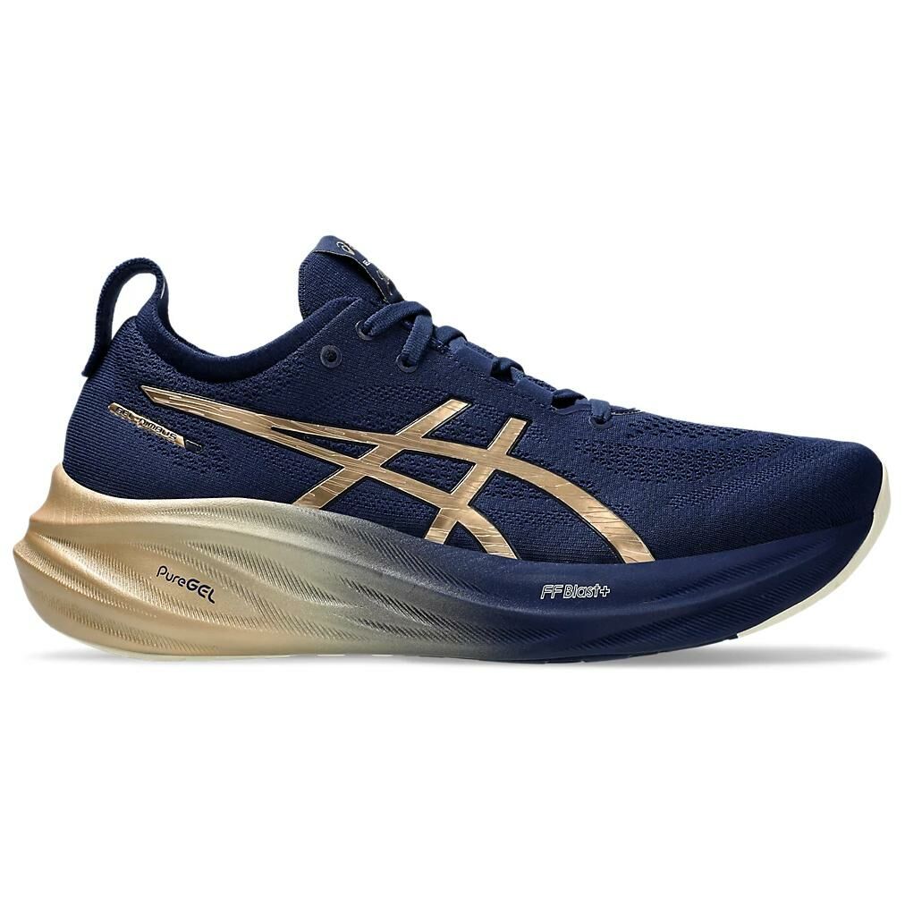 【代購】Asics Gel-Nimbus 26 Sneakers 'Navy Silver Gold'