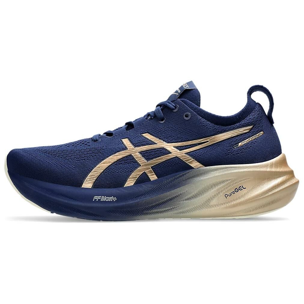 【代購】Asics Gel-Nimbus 26 Sneakers 'Navy Silver Gold'