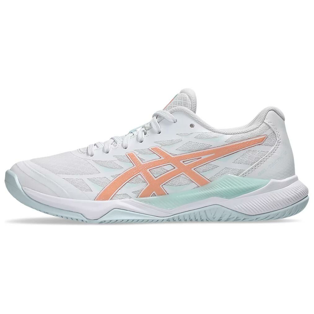 【代購】Asics Gel-Tactic 12 Breathable Low-Top Training Shoes Women's White Orange