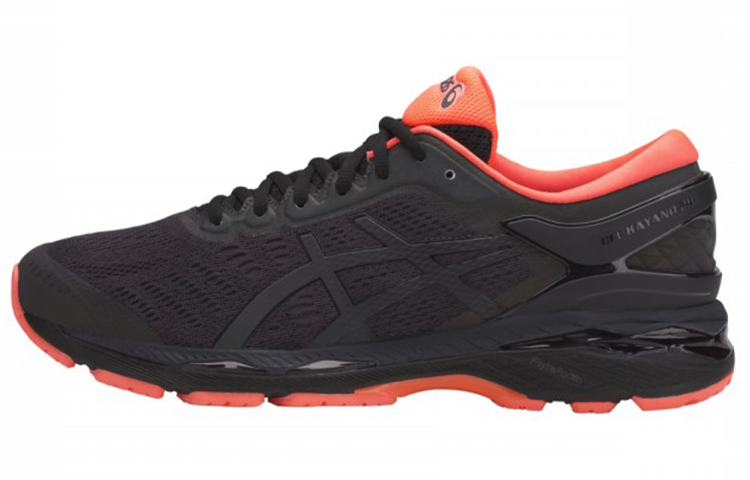 【代購】Asics Gel-Kayano 24 Running Shoes Men Low-Top Black/Orange