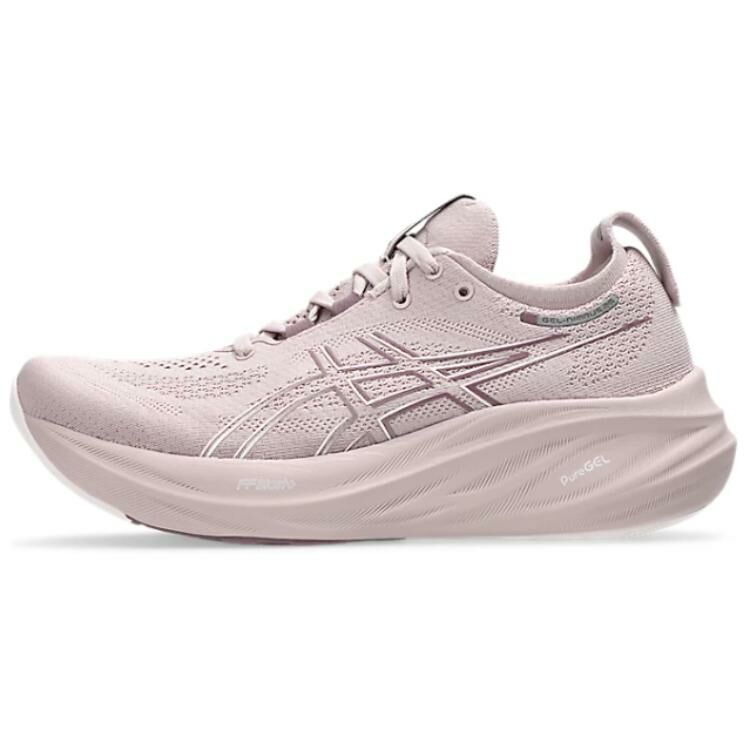 【代購】Asics GEL-NIMBUS 26 Non-slip Wear-resistant Shock Absorption Low-Top Casual Running Shoes Women's White Pink