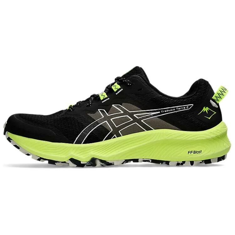 【代購】Asics Gel-Trabuco Terra 2 Anti-Slip Wear-Resistant Low-Top Running Shoes Men's Black Yellow