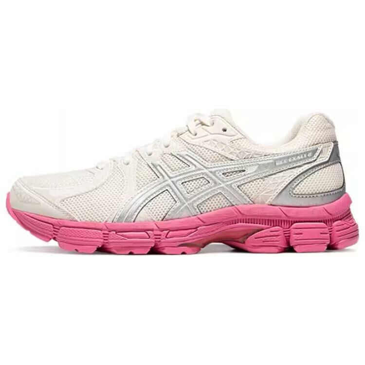 【代購】Asics Gel-Exalt 2 Anti-Slip And Wear-Resistant Breathable Low-Top Sprint Running Shoes Women's Beige Silver