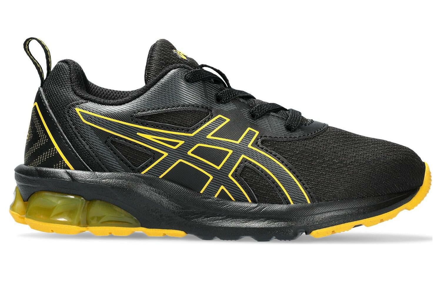 【代購】Asics Gel-Quantum 90 4 Durable Breathable Low-Top Running Shoes Unisex Black Yellow