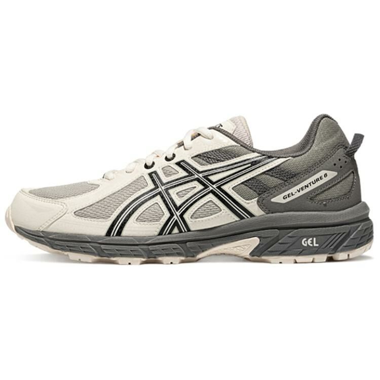 【代購】Asics Gel-Venture 6 Cushioning Breathable Rebound Low-Top Running Shoes Men's Gray Green White