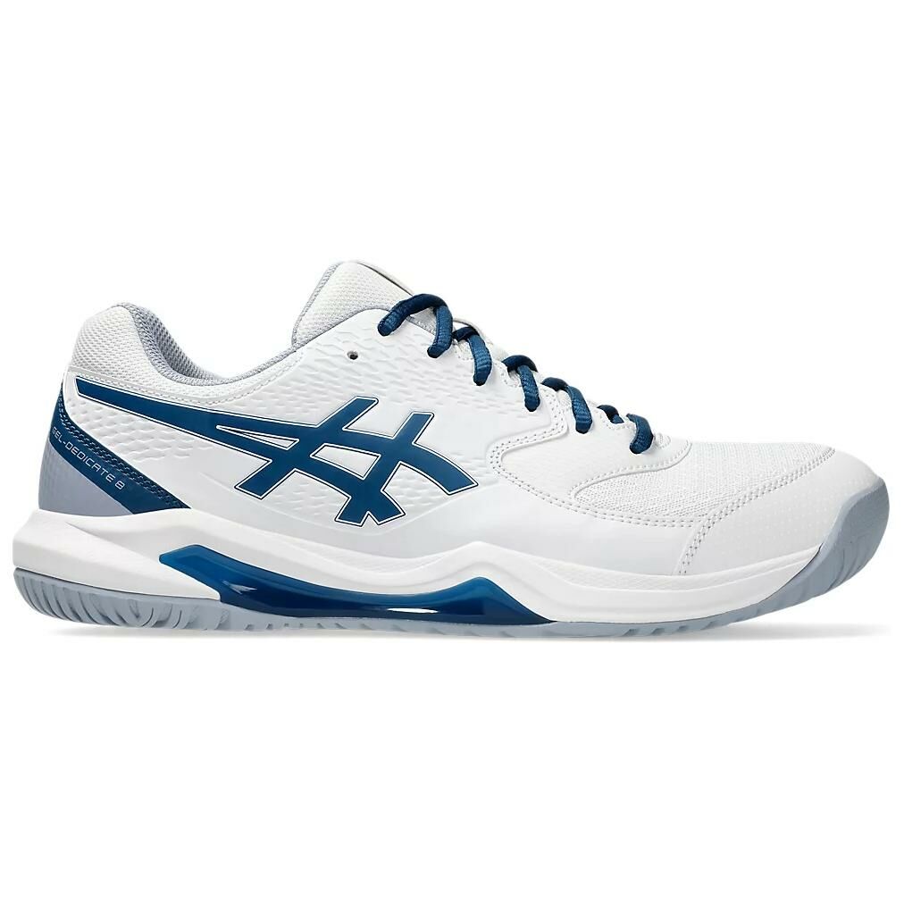 【代購】Asics Gel-Dedicate 8 Cushioning Low-Top Tennis Shoes Men's White Blue