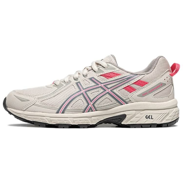 【代購】Asics Gel-Venture 6 Slip-Resistant Breathable Low-Top Trail Running Running Shoes Women's Gray Pink