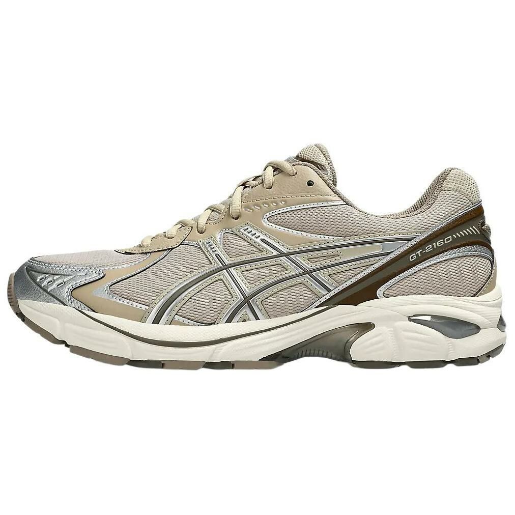 【代購】Asics GT-2160 Anti-Slip Wear-Resistant Low-Top Casual Running Shoes Unisex Gray Brown