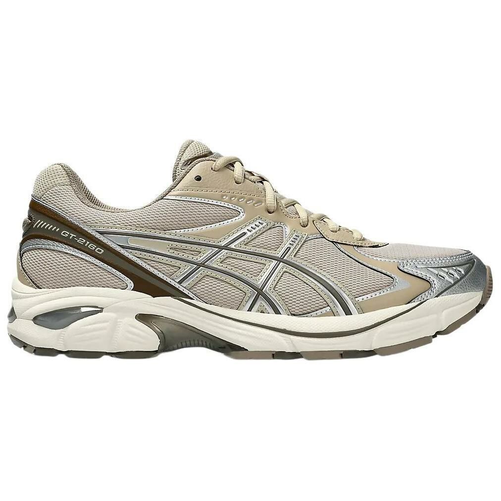 【代購】Asics GT-2160 Anti-Slip Wear-Resistant Low-Top Casual Running Shoes Unisex Gray Brown