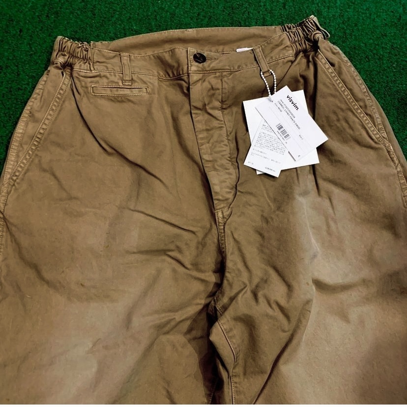 9/10 RE-STOCK: VISVIM CARROL CHINO PANTS DMGD - BEIGE SIZE 2 PRE ORDER ITEM (預訂中)