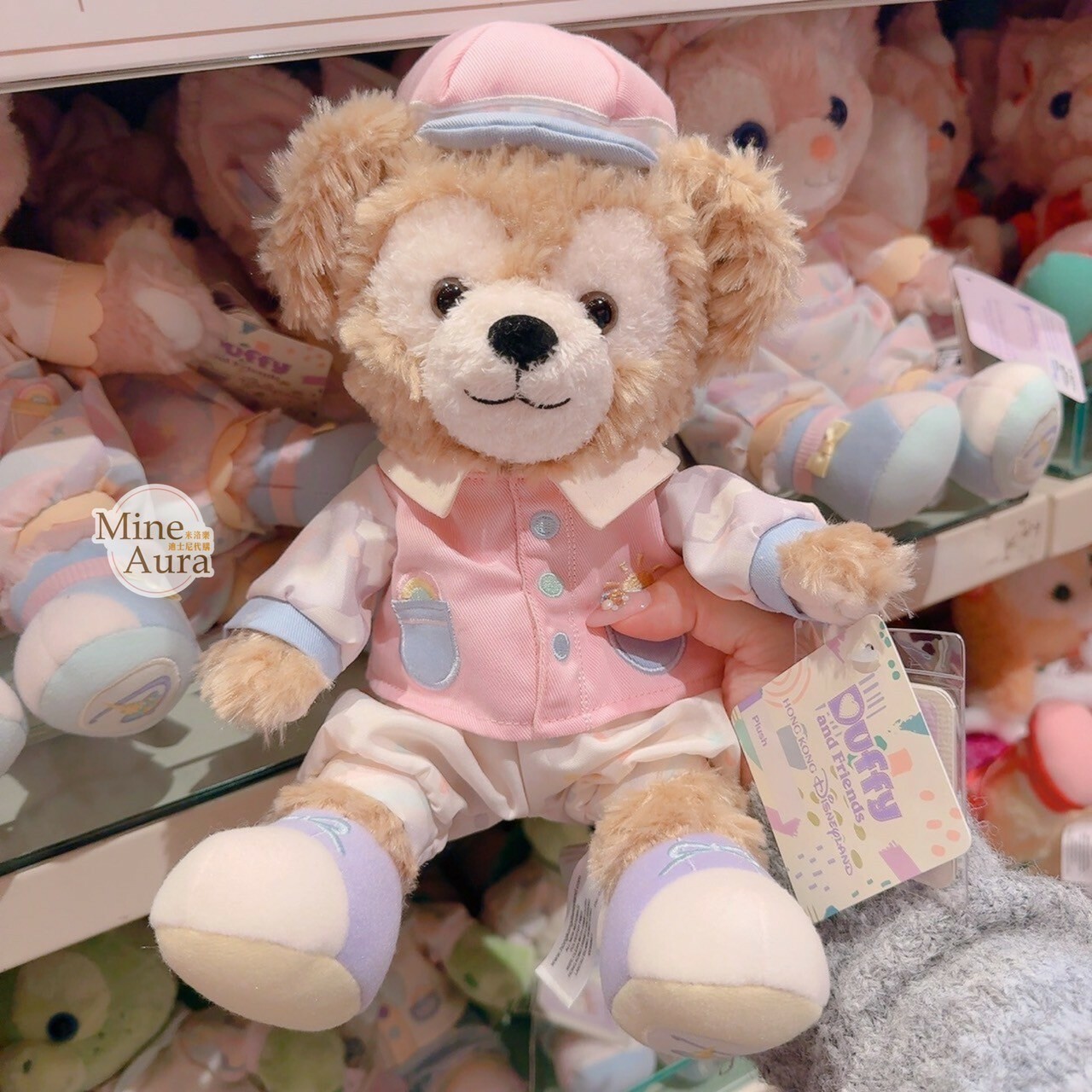 達菲 Duffy 與好友們 快樂相傳 smiles go around 達菲 Duffy 絨毛 SS號 娃娃 玩偶 -香港迪士尼樂園