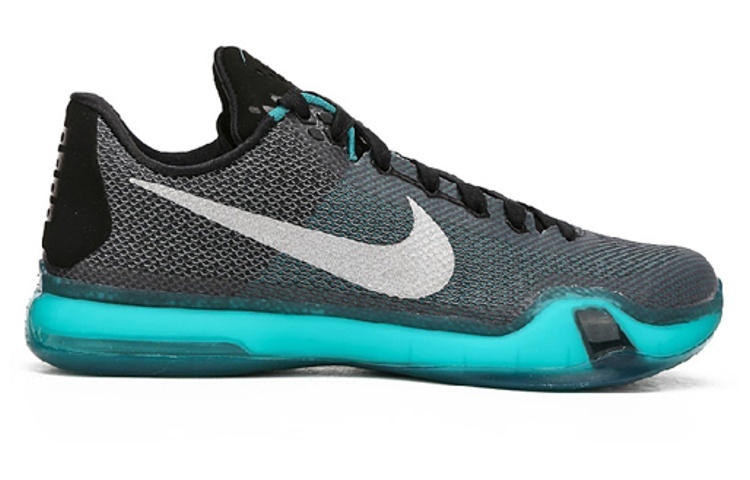 【代購】Nike Kobe 10 Liberty Kobe Non-slip Lightweight Low-Top Performance Basketball Shoes Men's Black Ice Green