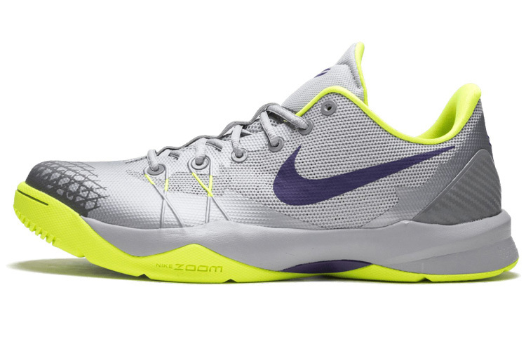 【代購】Nike Venomenon 4 Zoom Kobe Cushioning Anti-Slip And Wear-Resistant Low-Top Basketball Shoes Men's Gray Silver Yellow