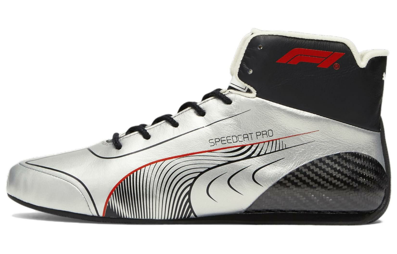 【代購】Formula 1 x PUMA Speedcat Pro Slip-Resistant Mid-Top Training Shoes Men's Silver Black