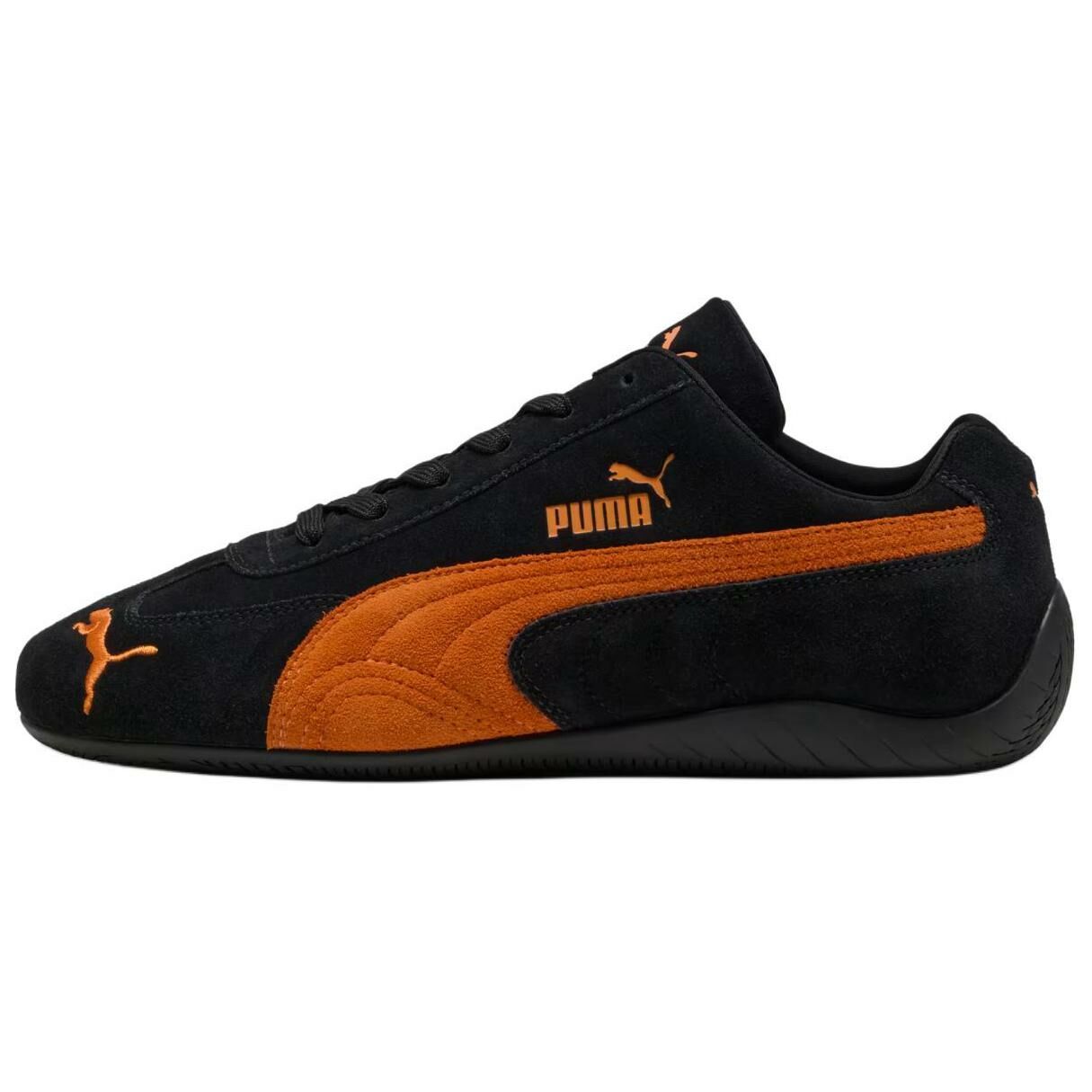 【代購】PUMA Speedcat Anti-Slip Wear-Resistant Low-Top Casual Shoes Women's Black Orange