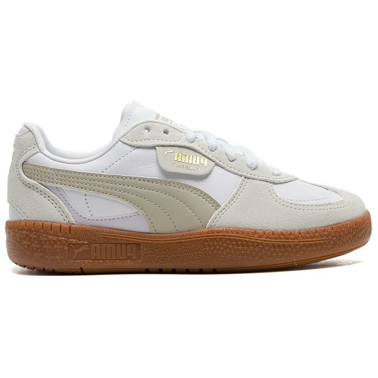 【代購】PUMA Palermo Moda Wns Durable Breathable Low-Top Skateboard Shoes Women's White Brown