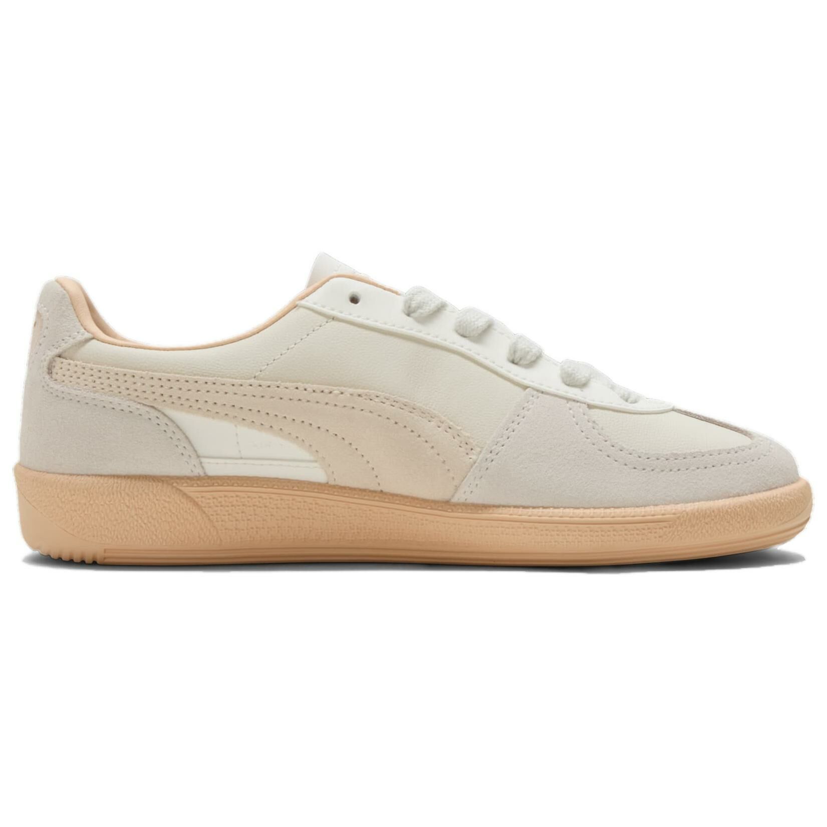 【代購】PUMA Palermo Anti-Slip Wear-Resistant Low-Top Skateboard Shoes Women's Warm White