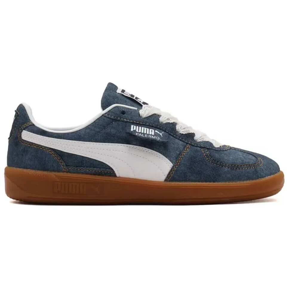 【代購】Atmos Pink x PUMA Palermo Anti-Slip Wear-Resistant Low-Top Skateboard Shoes Unisex Blue