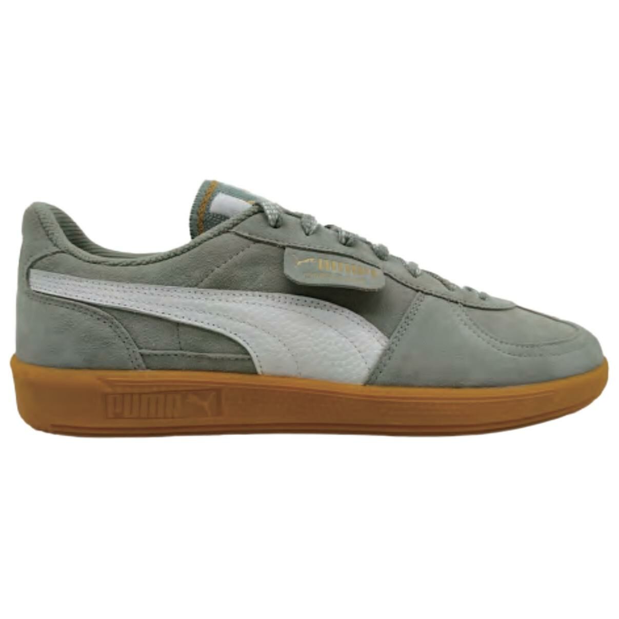 【代購】PUMA Palermo Anti-Slip Wear-Resistant Low-Top Skateboard Shoes Unisex Gray White