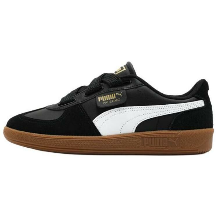 【代購】PUMA Palermo Wide Lace Sd 'Black White Gold' Women's