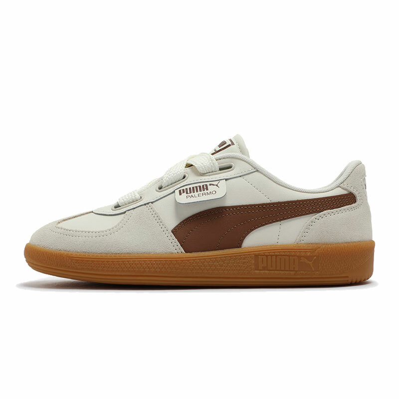 【代購】PUMA Palermo Wide Lace Sd 'Frosted Ivory Brown Mushroom' Women's
