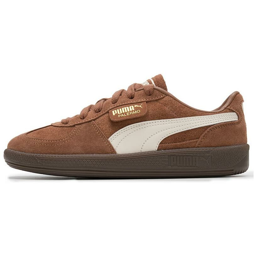 【代購】PUMA Palermo Anti-Slip Wear-Resistant Low-Top Skateboard Shoes Unisex Brown
