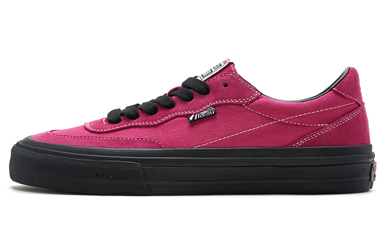 【代購】Vision Street Wear Flat Top Wear-Resistant Breathable Coverage Low-Top Skateboard Shoes Unisex Dragon Fruit Pink