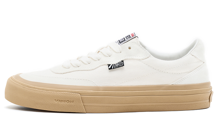 【代購】Vision Street Wear Flat Top Low-Top Skateboard Shoes Unisex Ecru