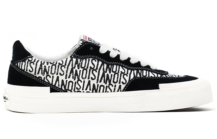 【代購】Vision Street Wear Flat Top All Over Print Low-Top Skateboard Shoes Unisex Black And White All Over Print