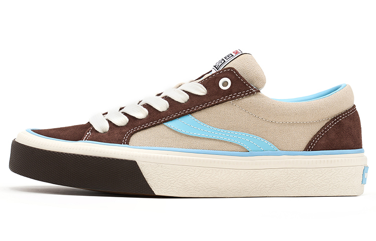 【代購】OddCIRKUS x Vision Street Wear Astley Pro Low-Top Skateboard Shoes Unisex Chocolate Light Blue Multicolor