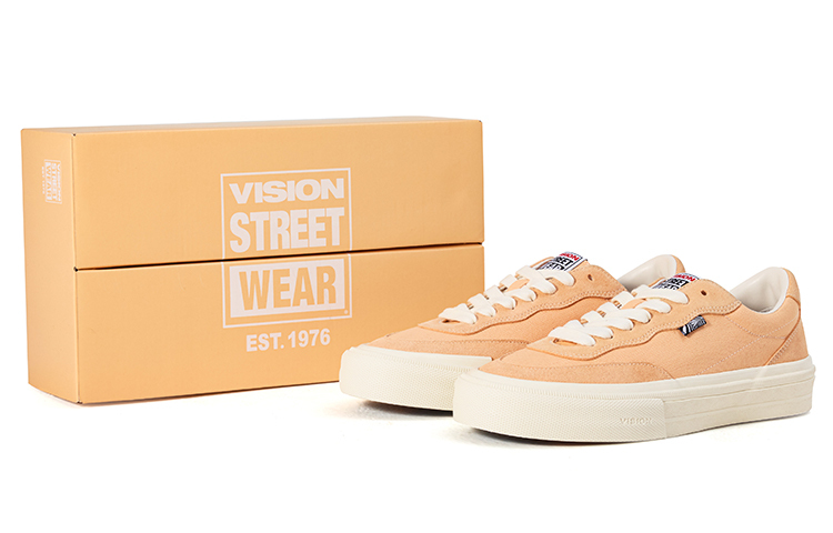 【代購】Vision Street Wear Flat Top Low-Top Skateboard Shoes Unisex Soft Peach