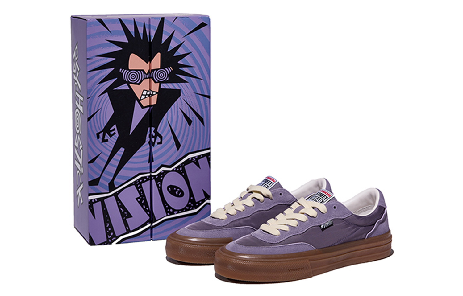 【代購】Vision Street Wear Flat Top Low-Top Skateboard Shoes Unisex Taro Purple