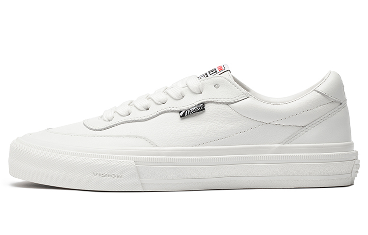 【代購】Vision Street Wear Flat Top Small White Shoes Low-Top Skateboard Shoes Unisex White