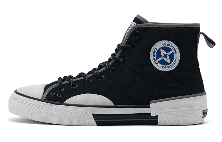 【代購】Vision Street Wear Street Wear Canvas Hi High-Top Skateboard Shoes Unisex Black