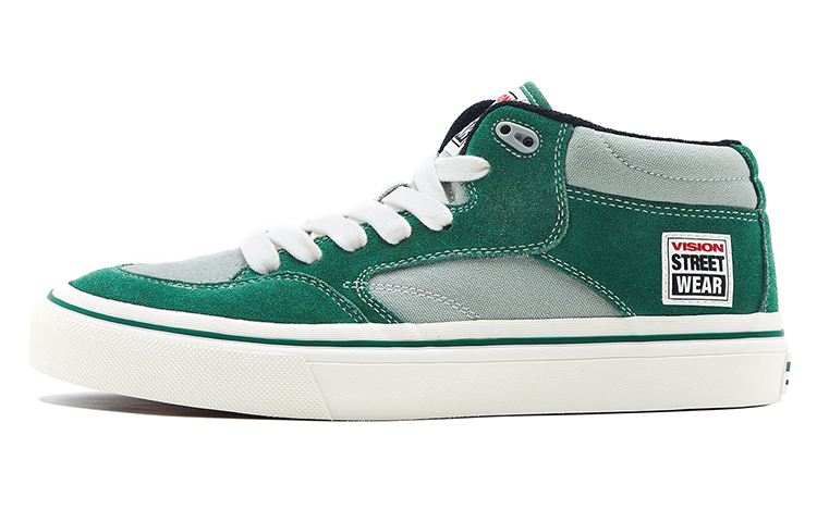 【代購】Vision Street Wear Concave Mid-Top Skateboard Shoes Unisex Moss Green