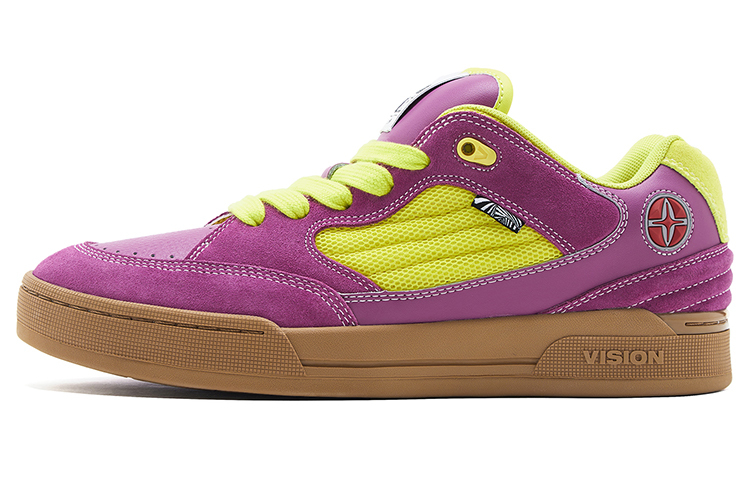 【代購】Vision Street Wear Savvy Puffy Shoes Wear-Resistant Support Low-Top Skateboard Shoes Unisex Joker Purple